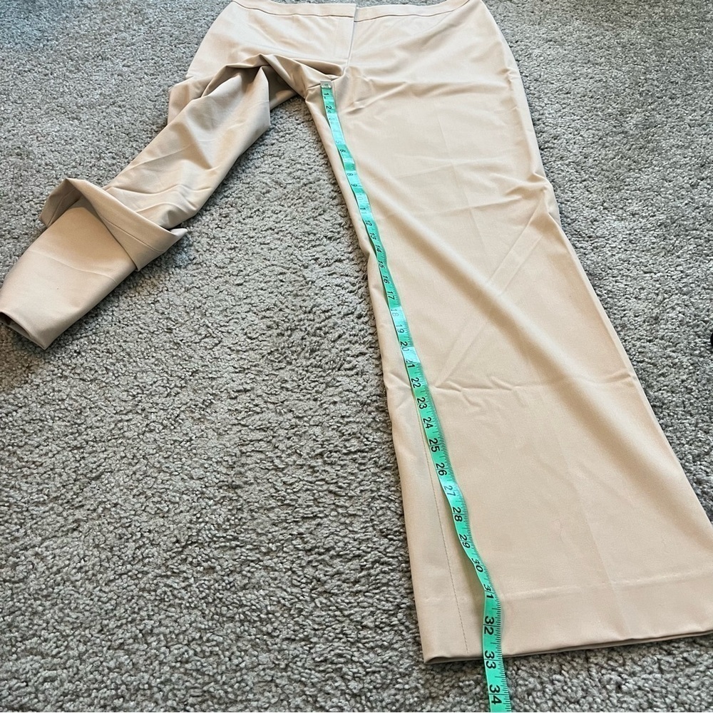 Lafayette 148 tan cream virgin wool blend trouser size 10 - Picture 11 of 11
